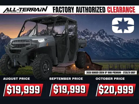2026 Polaris RANGER CREW XP 1000 Premium Stealth Gray