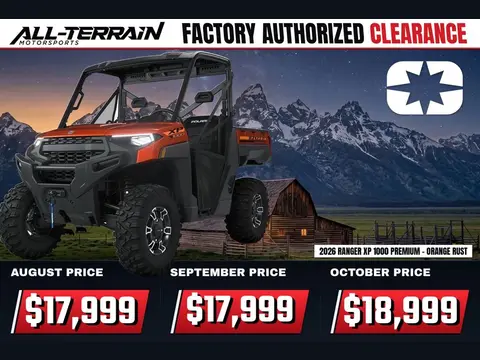 2026 Polaris RANGER XP 1000 Premium Orange Rust