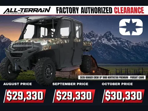2026 Polaris RANGER CREW XP 1000 NorthStar Edition Premium Polaris Pursuit Camo