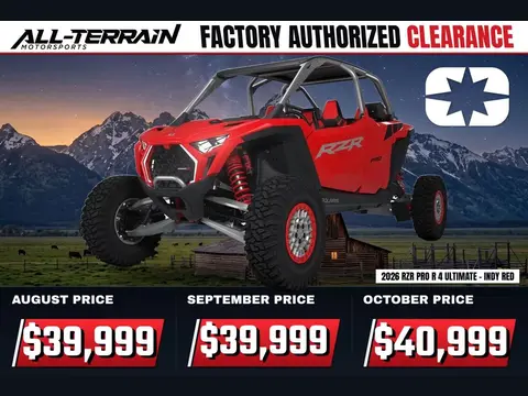 2026 Polaris RZR Pro R 4 Ultimate - Indy Red