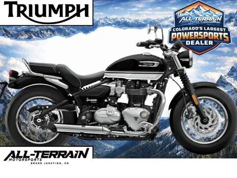 2026 Triumph Bonneville Speedmaster - Sapphire Black/ Crystal White