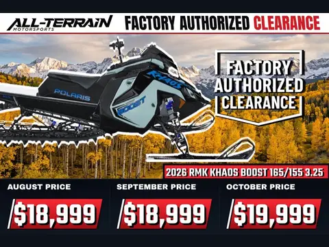 2026 Polaris Patriot Boost RMK Khaos 155 3.25 MS 7S