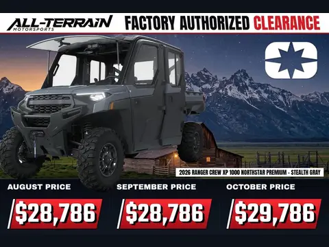 2026 Polaris RANGER CREW XP 1000 NorthStar Edition Premium Stealth Gray