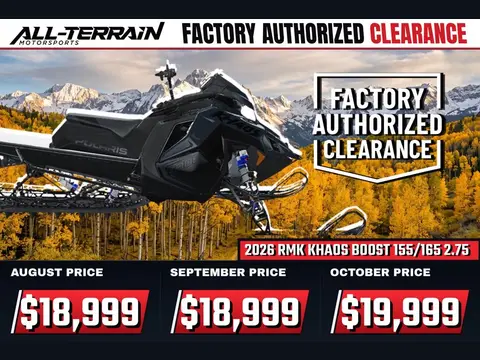 2026 Polaris Patriot Boost RMK Khaos 165 2.75 MS 7S
