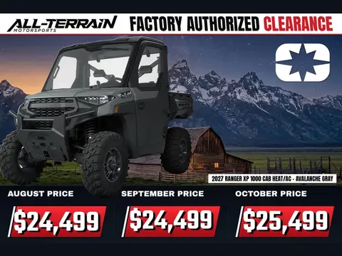 2027 Polaris RANGER XP 1000 CAB - AVALANCHE GRAY