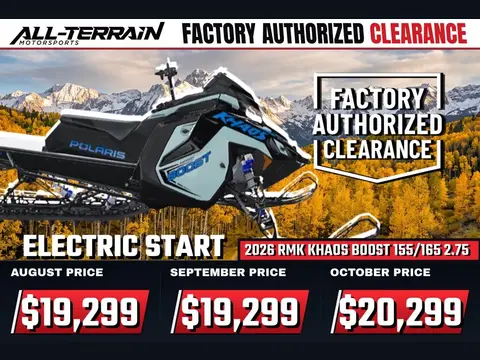2026 Polaris Patriot Boost RMK Khaos 165 2.75 ES 7S