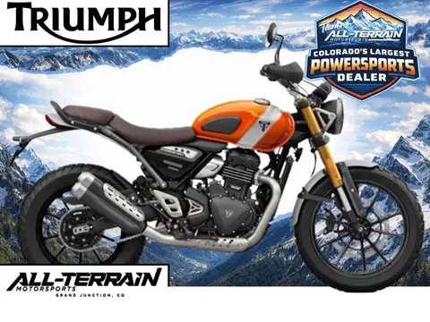 2026 Triumph Scrambler 400 X - Baja Orange / Aluminium Silver