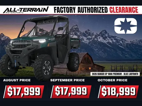 2026 Polaris RANGER XP 1000 Premium Blue Labyrinth