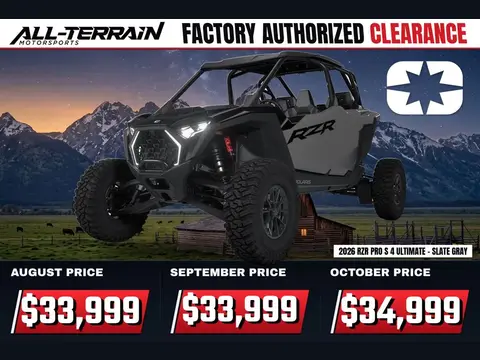 2026 Polaris RZR Pro S 4 Ultimate - Slate Gray