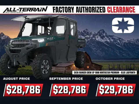 2026 Polaris RANGER CREW XP 1000 NorthStar Edition Premium Blue Labyrinth