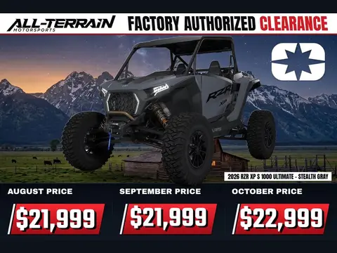 2026 Polaris RZR XP S 1000 Ultimate - Stealth Gray