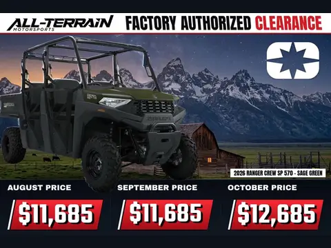 2026 Polaris RANGER CREW SP 570 Sage Green