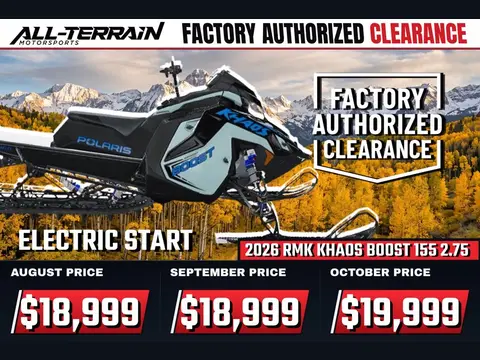 2026 Polaris Patriot Boost RMK Khaos 155 2.75 ES 7S