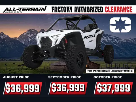 2026 Polaris RZR Pro R Ultimate - Ghost White Metallic