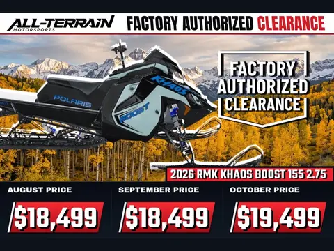 2026 Polaris Patriot Boost RMK Khaos 155 2.75 MS 7S