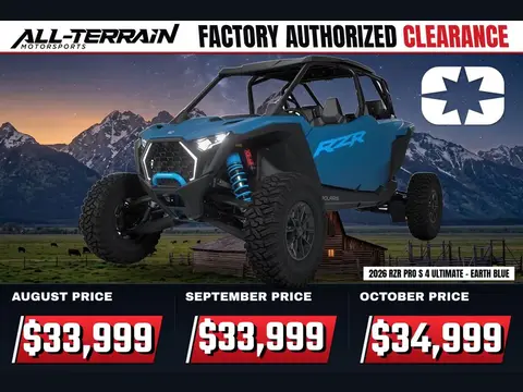 2026 Polaris RZR Pro S 4 Ultimate - Earth Blue