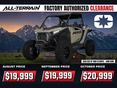 2026 Polaris RZR XP 1000 Ultimate - Sand Dune
