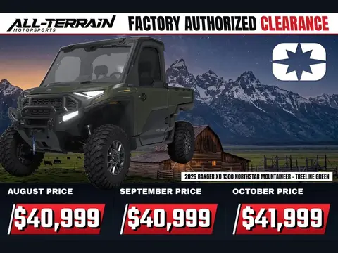 2026 Polaris RANGER XD 1500 NorthStar Mountaineer Edition - Treeline Green Metallic