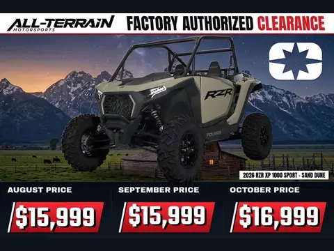 2026 Polaris RZR XP 1000 Sport - Sand Dune