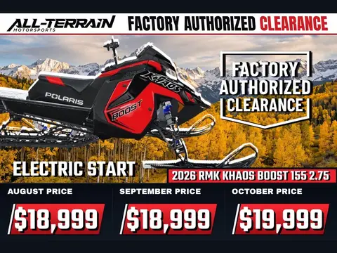 2026 Polaris Patriot Boost RMK Khaos 155 2.75 ES 7S