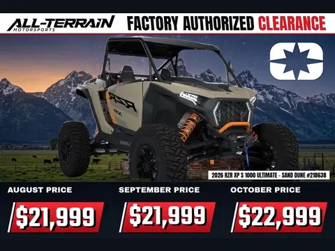 2026 Polaris RZR XP S 1000 Ultimate - Sand Dune